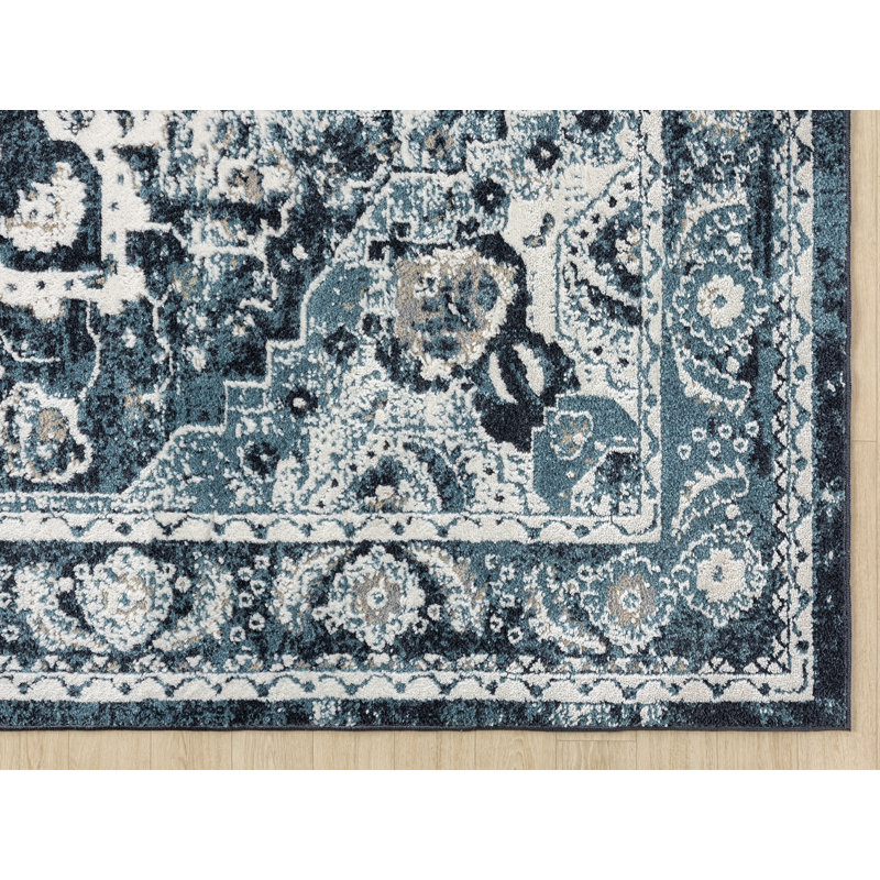 Tapis bleu Afsana Camry, Rond 7 pi 11 po