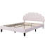 Grand lit plateforme tapissier beige avec tête de lit en velours-1961947178-1961947173