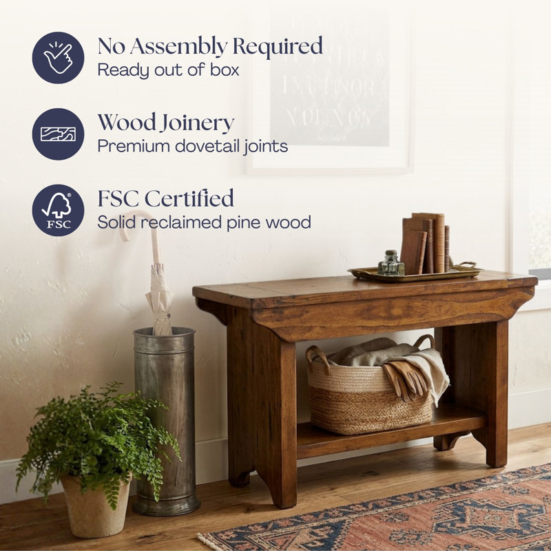 Centerville Solid Wood Bench