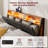 Wrought Studio Hidden Storage Headboard With Charging Station, Ergonomic Upholstered Linen Headboard Only With Led Lights, 2 Outlets & 2 Usb Ports, Attach Frame, Easy Assembly, Dark Grey-418493978