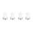 Ghost Tealight Wax Candle, Set of 4
