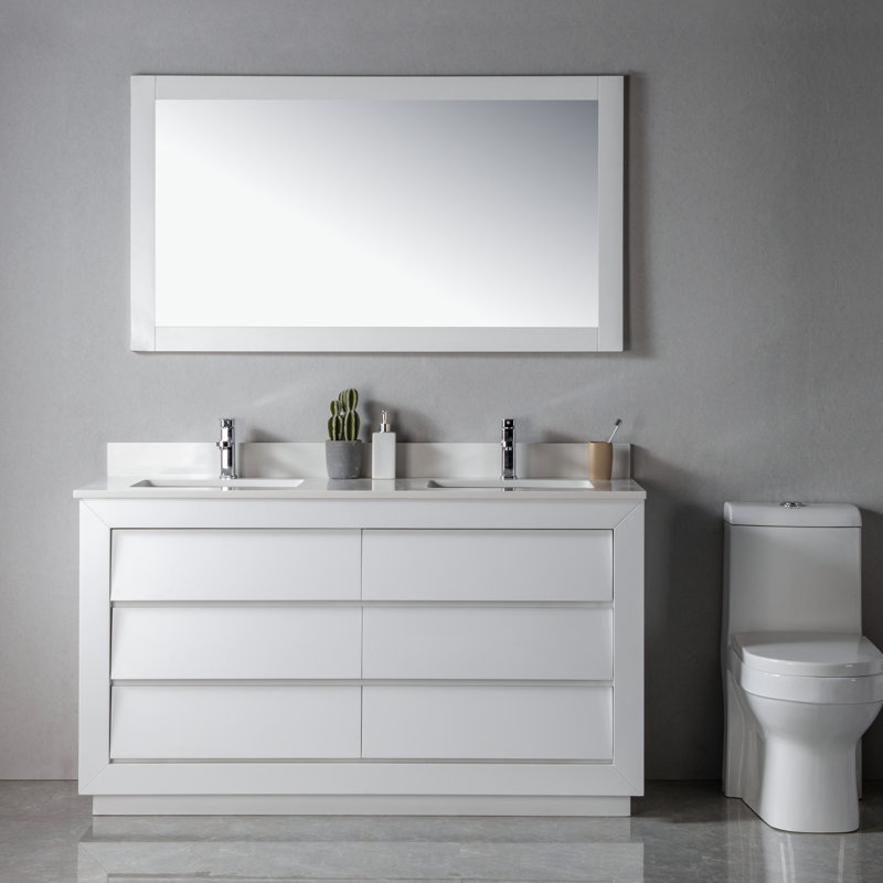 Ensemble de meuble-lavabo double 60 po Jaydence