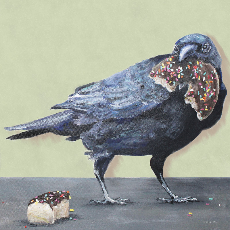 «Craven a Donut» par Kamdon Kreations - impression sur toile tendue, H 30 po x l 30 po