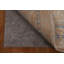 Tapis orange en laine noué à la main de conception unique 1 pi 10 po x 3 pi 9 po New Age