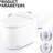 Smart Toilet Bidet With Self-Cleaning Nozzle, Heated Seat, Night , Side Knob Flush, Silent Slow Down, Soft Close, Auto 3 Temperature Settings, White Ceramic Function, Heat Choices