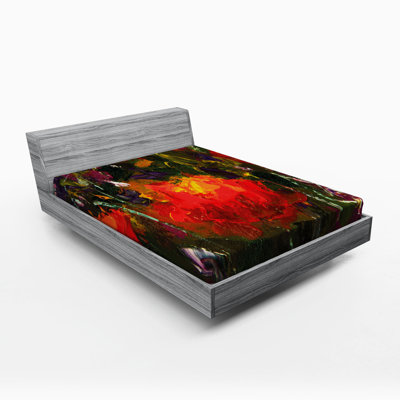 Microfiber Abstract Fitted Sheet