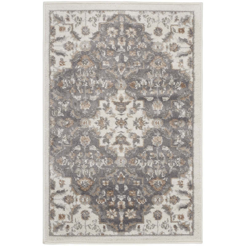 Tapis ivoire traditionnel Rheba