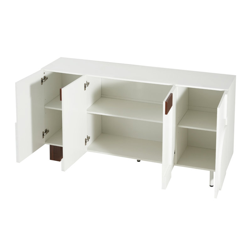 Buffets spacieux, rangement de salle à manger moderne en MDF de 62,99 pouces