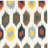 Rodgers Hand Woven Flat Weave Wool/Cotton Ikat Rug in Ivory-245816549