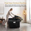 Canapé-lit convertible en velours de 51,2 po avec lit escamotable et dossier inclinable-207987425