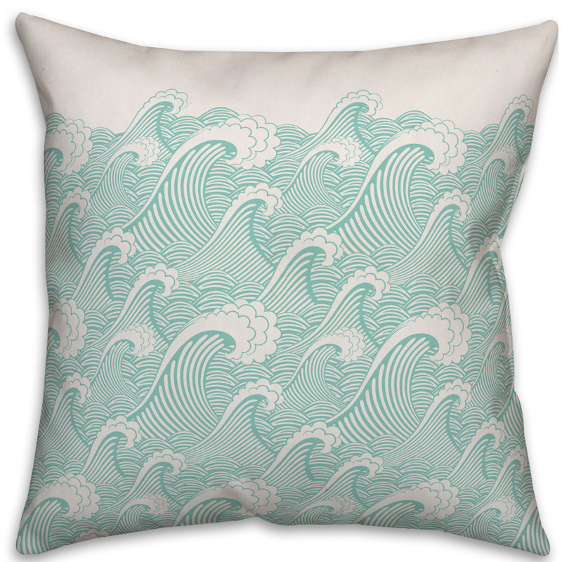 Coussin décoratif d'intérieur/d'extérieur, H 18 po x l 18 po, Pas de bourre