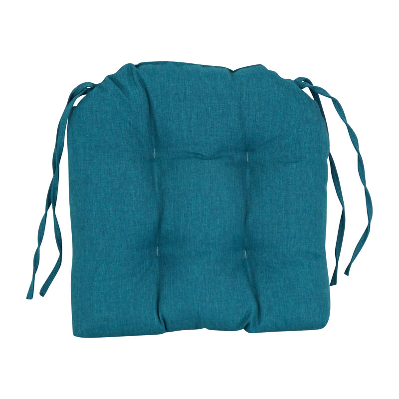 Outdoor 3.5'' Dining Chair Seat Cushion, Estar Teal