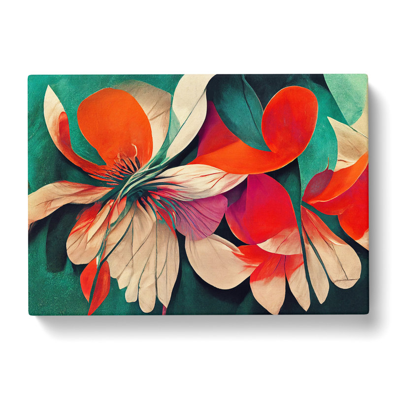 Artistic Flowers Abstract Vol.2 - Wrapped Canvas, 35cm H x 50cm W x 3cm D