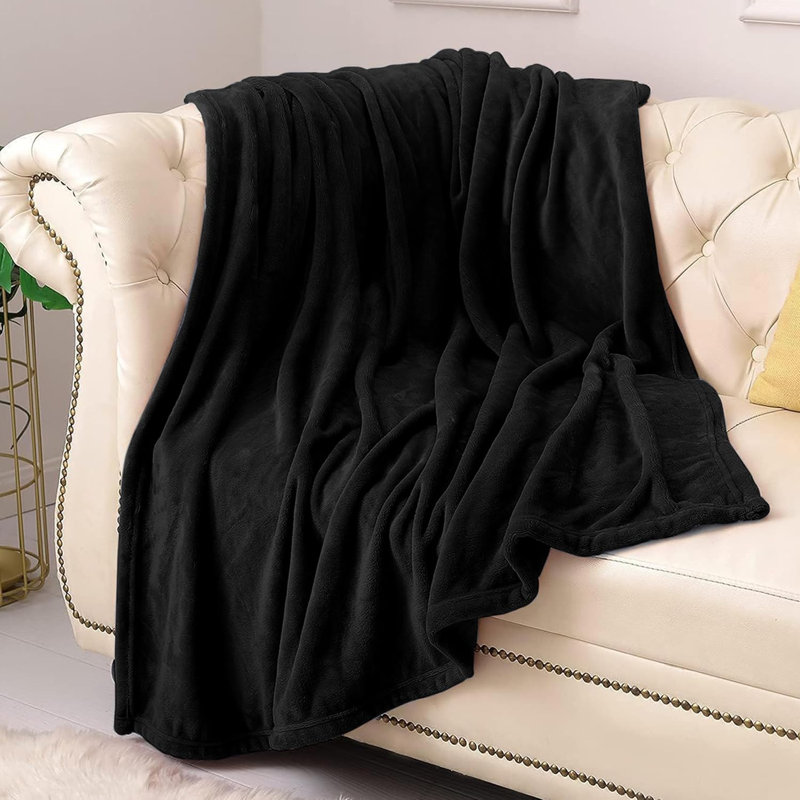Prime Linens Weighted Throw Blanket, Single, Black