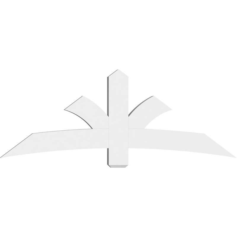 Support pour pignon Davenport, H 27 po x l 72 po (pas: 9/12), P 4 po x F 6 po, PVC