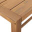 Patio rustique en bois 5 pièces avec assise confortable, résistant aux égratignures et à la décoloration