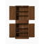 4 Door Cabinet with 1 Drawer, with 4 Adjustable Inner Shelves, Storage Cabinet