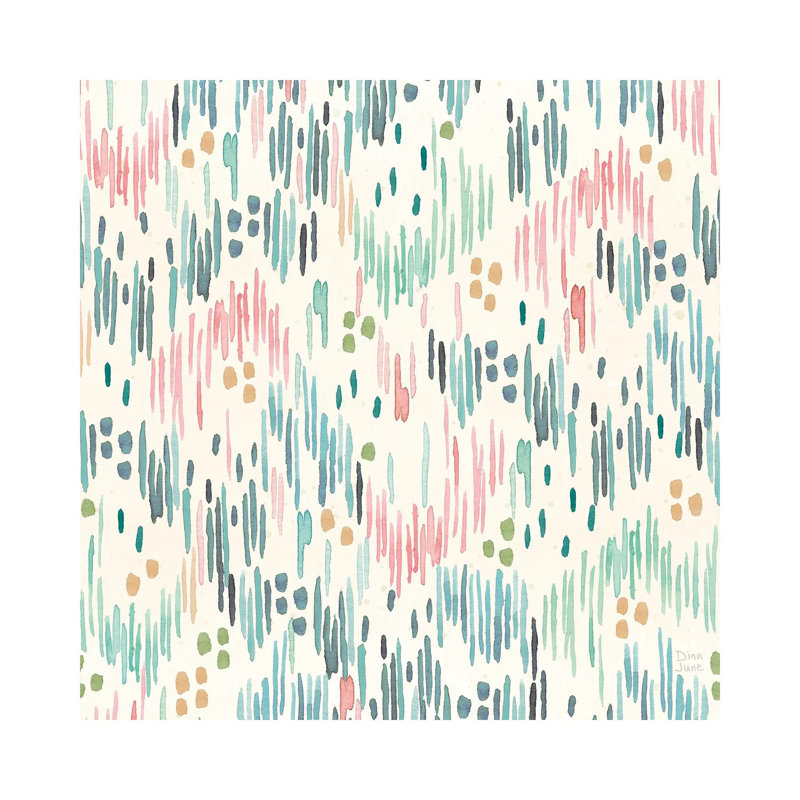 Surfs Up Pattern VIA by Dina June - Wrapped Canvas Painting, 45.72 cm H x 45.72 cm W x 3.175 cm D