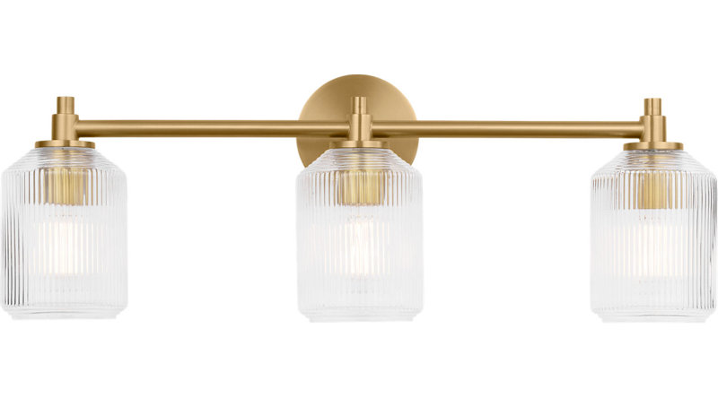 Barstow Bath, 9" H x 25.5" W x 6.125" D, Burnished Brass