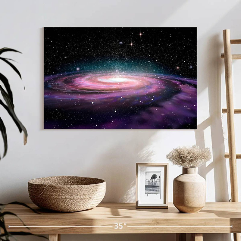 Oberle galaxie spirale de l'espace lointain, H 30 po x l 45 po