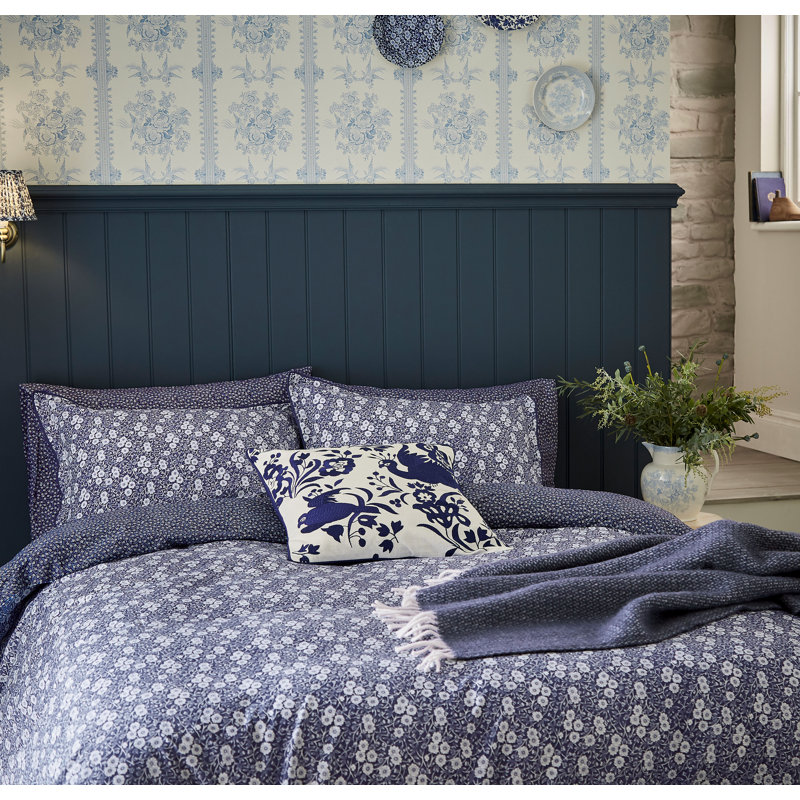 Calico Cotton Floral Bedding with Pillowcases Included