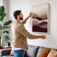 Layered Waves Minimalist - Wrapped Canvas-1905573808-1905573809