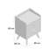 Damita 45cm W Solid Wood Bedside Table