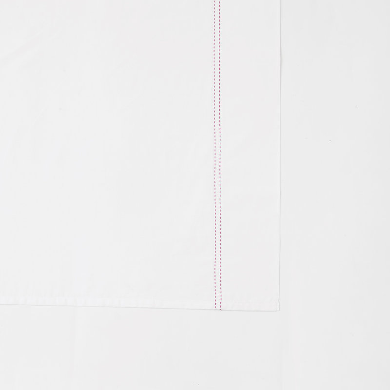 Scout Pick Stitch 100% Cotton Percale Pillowcase Pair, King Pillow Case with 2 King Pillowcases, Pink Lemonade