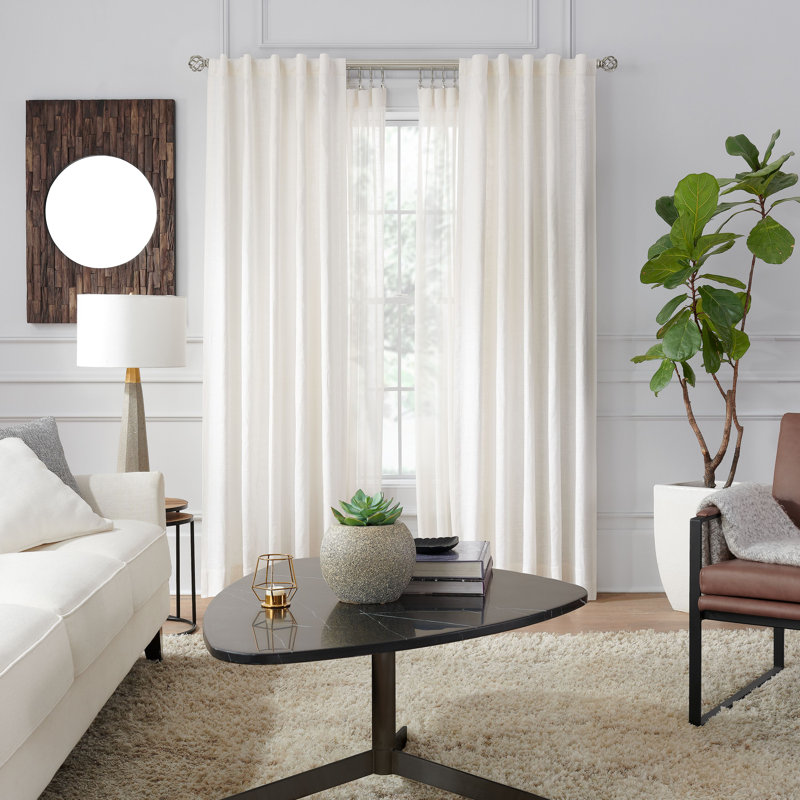Gold Adjustable Double Curtain Rod with Birdcage Finials, 36"-72"