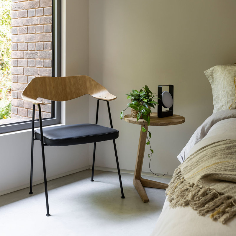 Solid Wood End Table, Oak Wood