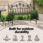 Steel Outdoor Bench-1866515549