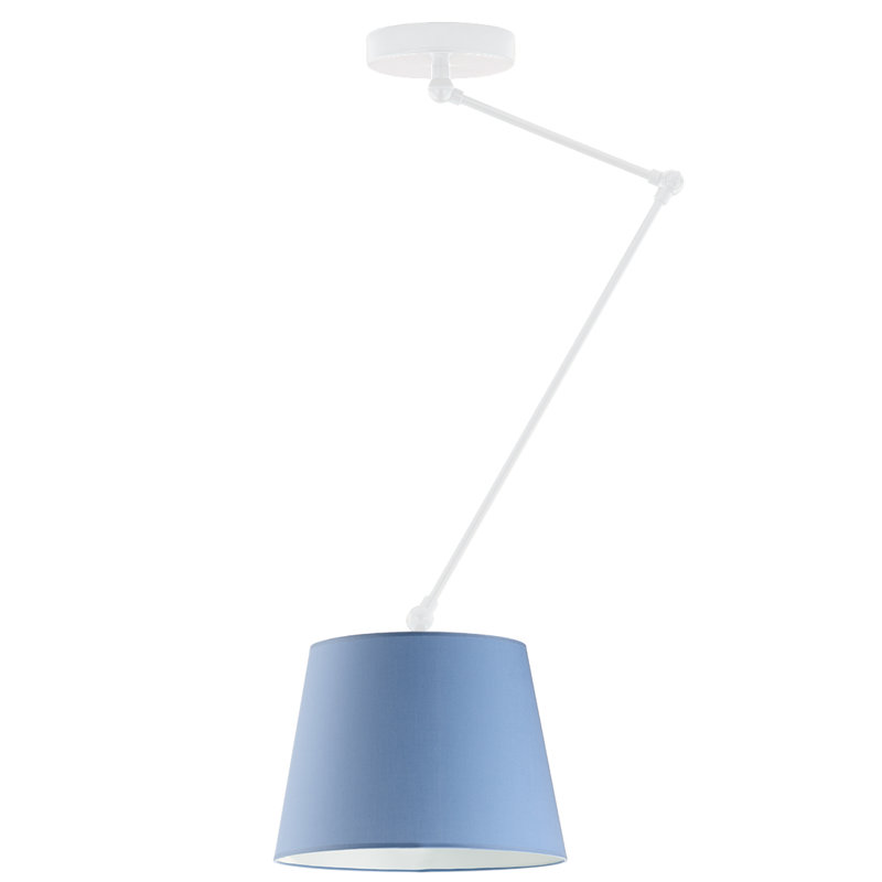 Paun 1 - Light Novelty Chandelier, Matte White, Blue