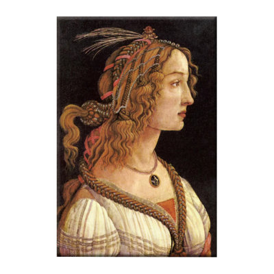 « portrait of simonetta vespucci » par sandro botticelli, reproduction d’art sur toile tendue
