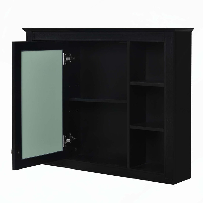 Versatile Wall-Mounted Bathroom Cabinet with Multiple Shelves and Stylish Design