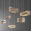 Luminaire suspendu 6 lumières DEL Stacks - Verre transparent-313805962
