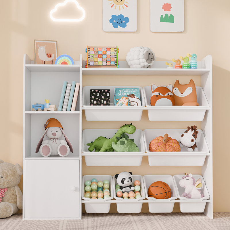 Rangement pour jouets pour enfants, Blanc