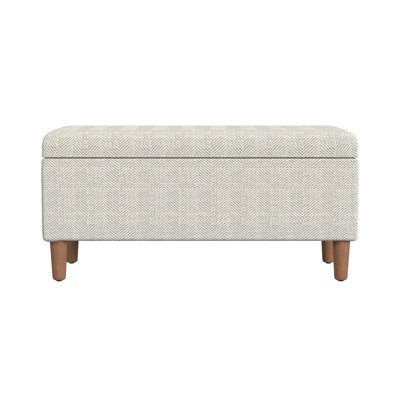 Banc de rangement rembourré 100% polyester Besart