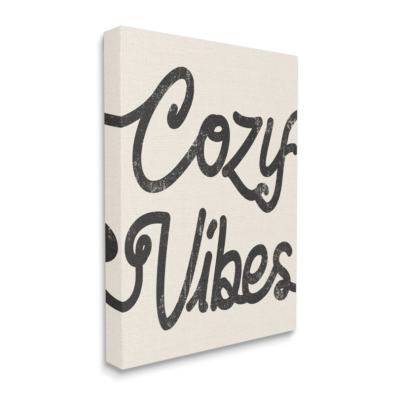 Cadre texturé Cozy Vibes, Toile tendue, L 36 po x H 48 po