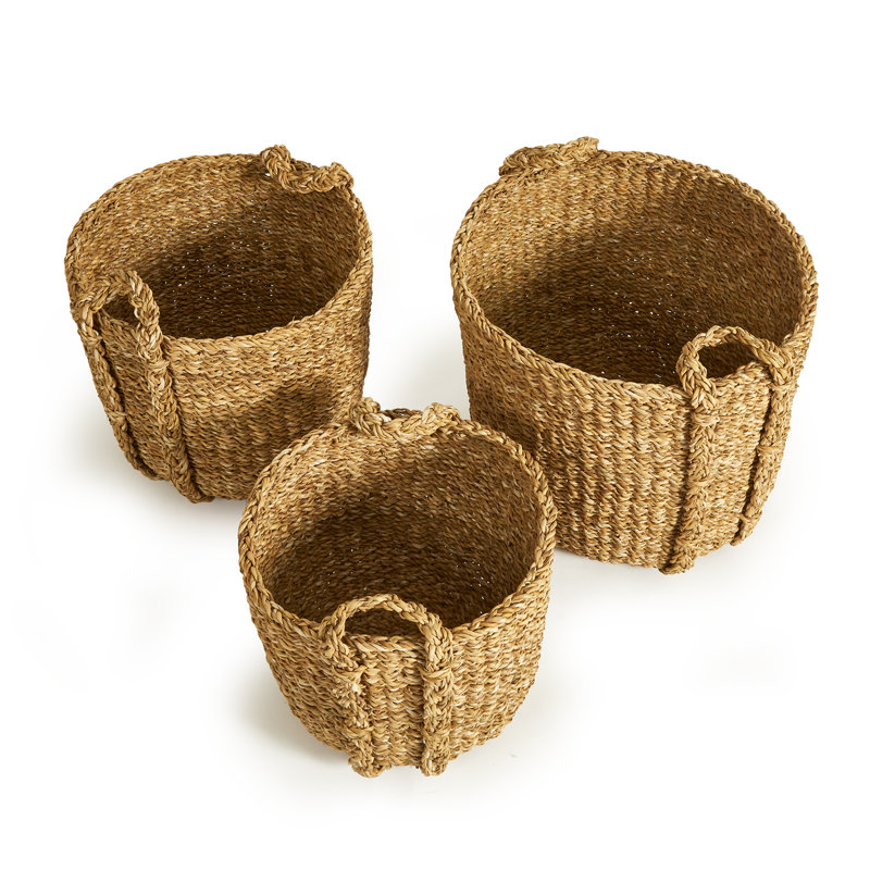 3 Piece Seagrass Basket Set