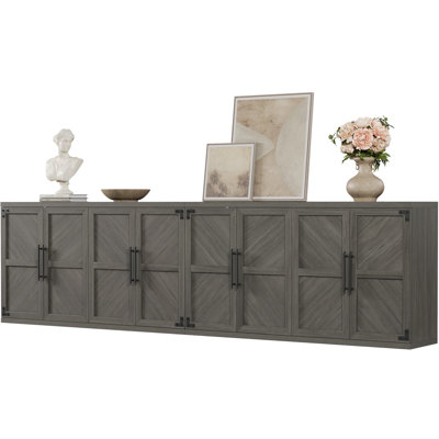 61.3" W Large Capacity Storage Sideboard With Adjustable Shelves And 4 Doors by August Grove