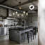 Lustre 6 lumières de style campagnard avec hauteur réglable et plafonnier industriel moderne à intensité variable pour la salle à manger, la cuisine, le salon, le vestibule et la chambre à coucher