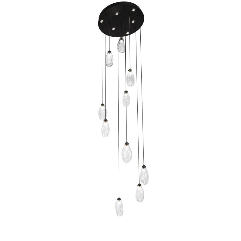 40" Wide Celine 10 Light Cascading Pendant