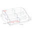 3 Tier Multimedia Tabletop Storage