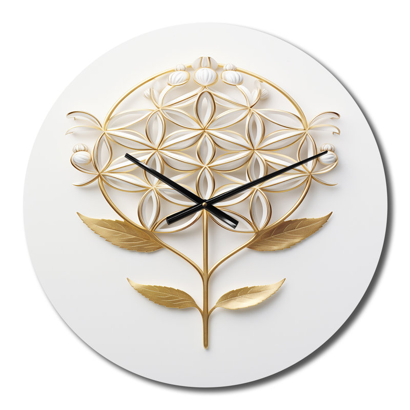 Horloge murale Crystofer - Abstract Botanicals, Petit