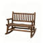 Causeuse arrière, chaise berçante en bois, banc berçant de jardin
