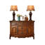 Buffet 47,24 "en bois d'hévéa massif brun avec 2 portes et 4 tiroirs-526065780