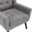 Ensemble de 2 fauteuils capitonnés rembourrés à dossier large-1460378981