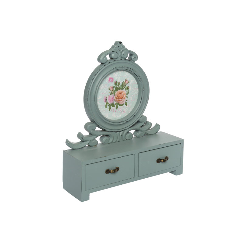 Blue Bevelled Picture Frame