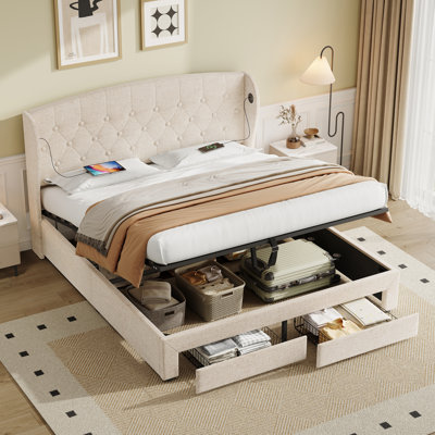 Solid Wood Bed