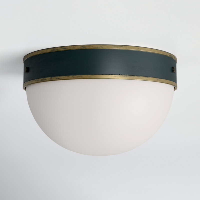 Marie Matte Black 2 - Bulb Outdoor Flush Mount